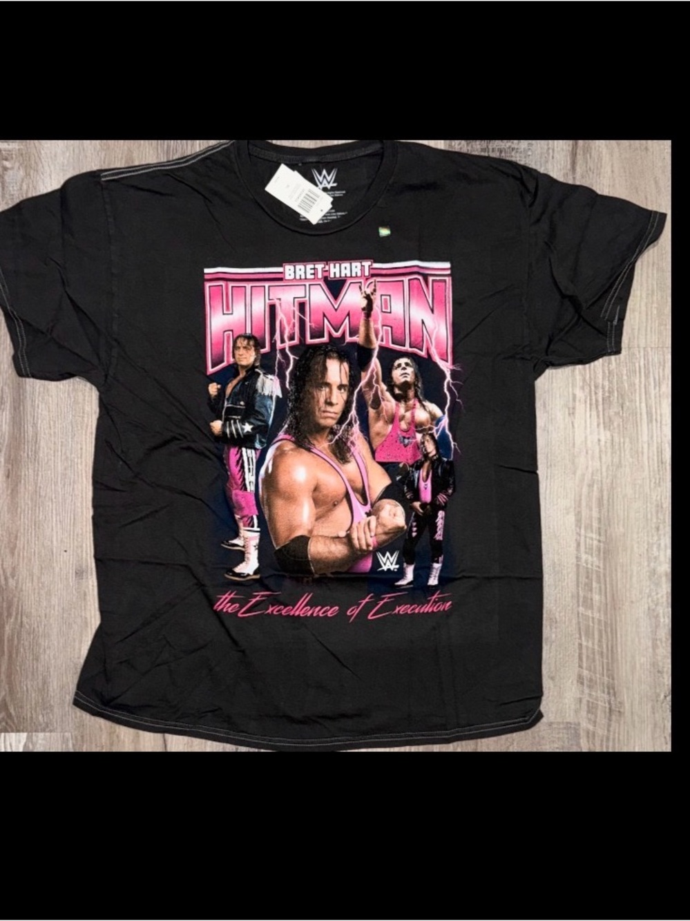NWT Men's WWE Bret Hart "Hitman" Shirt Size XL